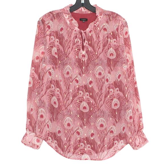 Talbots Top Boho Fairy Cottage Romantic Feminine Ethereal Classic Peacock Medium - Picture 6 of 6